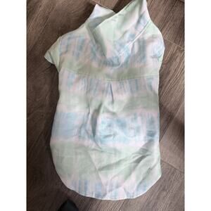 Blue And Green Dog Outfit. Size Is M 18 In Long And 24 In Wide